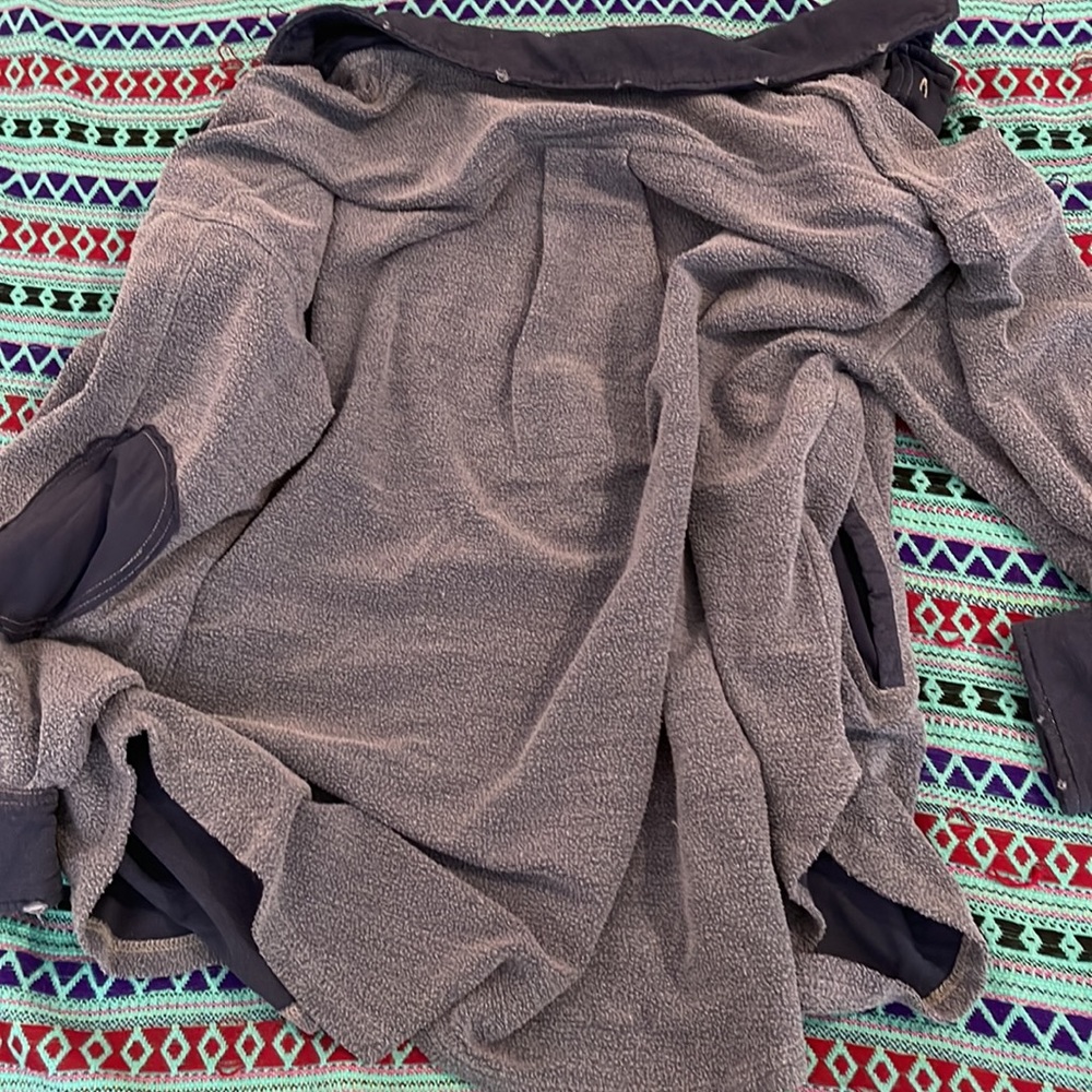 Free People Ruby in Ocean Blue BNWT OVERSIZED slightly distressed S๐ Good! - Picture 7 of 13
